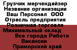 Грузчик-мерчендайзер › Название организации ­ Ваш Персонал, ООО › Отрасль предприятия ­ Розничная торговля › Минимальный оклад ­ 12 000 - Все города Работа » Вакансии   . Приморский край,Дальнереченск г.